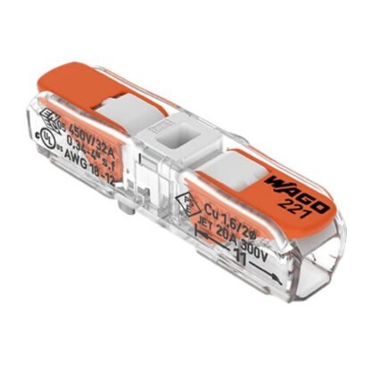 221-2401/K000-0005 — LEVER-NUTS INLINE SPLICING CONNE — WAGO