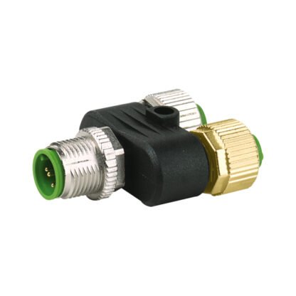 7000-41181-0000000 — T COUPLER M12 MALE / M12 FEMALE — Murr Elektronik