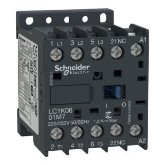 LC1K0601F7 — 3P CONT 6A AC3 2.2KW 1NC 110VAC — Schneider Electric