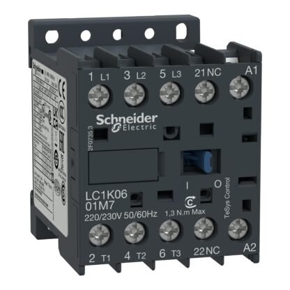 LC1K0601F7 — 3P CONT 6A AC3 2.2KW 1NC 110VAC — Schneider Electric