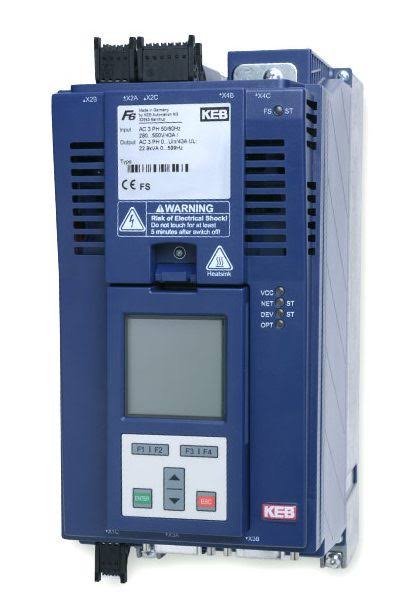 31F6K19-3013 — Variateur de fréquence KEB COMBIVERT F6 Compact (IP54 passage de cloison), 355 kW, 400 V, triphasé, 630 A — KEB