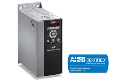 FC-101P2K2T4E20H4XXCXXXSXXXXAXBXCXXXXDX — Variateur de fréquence Danfoss VLT HVAC BasicDrive FC 101, 2,2 kW, 380-480 V, triphasé, 5,3 A, IP20 — Danfoss